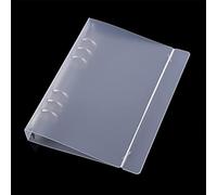 CYFUN DESIGN Raccoglitore a 6 anelli formato A5 con chiusura a scatto pulsante di immagazzinaggio copertina libro per 6 fori Planner Pagine Refill Inserimento Die Storage Raccoglitore di libri