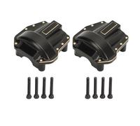 Cygmophing 2PCS RC Diff Cover Nero Robusto Antiruggine Resistente all'Usura RC Asse Diff Copertura Adatto per Axial 1/10 SCX10 III SCX10 PRO Asse