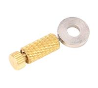 Cygmophing Ago per sutura in pelle, per lavori di cucito a mano (corto 0-6 mm (parte superiore argento e fondo oro)