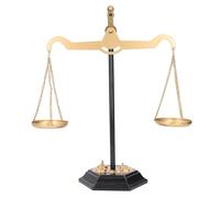 Cygmophing Balance Scale Decor Stress Relief Retro Desktop Iron Scale of Justice Ornamento per la decorazione domestica