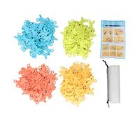 Cygmophing Building Building 3D bambini giocattolo dono educativo fai-da-te migliora le capacità di pensiero applicabili 3+ plastica di plastica da-3009 248pcs arancione+ azzurro