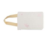 Cygmophing Cotton Baby Wipe Dispenser portatile Riutilizzabile ricamato riutilizzabile Clining Closure Travel Wepe Wipe Pouch per i genitori in viaggio (Coniglio)