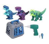 Cygmophing Take Apart Dinosaur Toys Kid Dinosaur Building Construction Set Educational Toy with Electric Drill