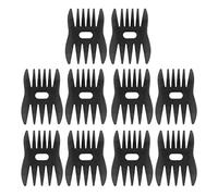 Cygmophing Wide Tooth Comb Double Sided Safe Small Men Hair Styling Comb for Barber Hairstylist 10pcs (Nero trasparente)