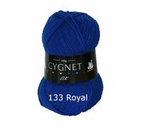 Cygnet DK Double Knitting 133 Blu Reale 100g Filato Di Lana