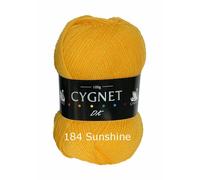 Cygnet DK Double Knitting 184 Sunshine 100G Filato Di Lana