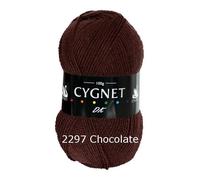 Cygnet DK Double Knitting 2297 Cioccolato 100g Filato Di Lana