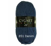 Cygnet DK Double Knitting 851 Denim 100G Filato Di Lana