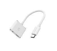 Cygnett Adattatore audio USB-C a mini jack 3.5mm i USB-C Essential (bianco)