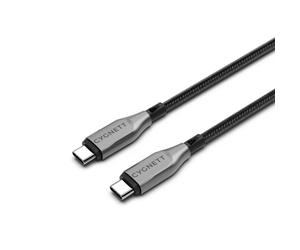 Cygnett Cavo armato da USB-C a USB-C (USB 2.0) - nero, 3 m
