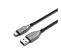 Cygnett Cavo blindato da USB-C a USB-A (USB 2.0) 60 W ricarica rapida (2 m, nero