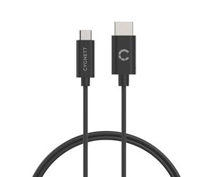 CYGNETT, Cavo da HDMI a USB-C 4K Ultra HD 60Hz 1080p da 1,8 m, Nero