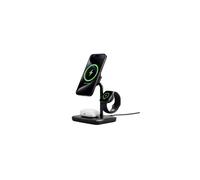 Cygnett ChargeBase Base di ricarica 3 in 1 Qi2 per iPhone - Apple Watch - Airpods Nero