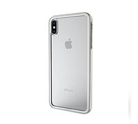 Cygnett Ozone 9H - Cover di vetro temperato con Bumper integrato per Apple iPhone XS Max, colore bianco