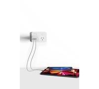 Cygnett PowerPlus 35W Dual USB-C Wall Charger UK/SG - White NUOVO