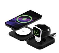 Cygnett Voyager Base Di Ricarica Da Viaggio 2 In 1 Qi2 Per Iphone 16 E Precedenti Ed Apple Watch Grigio Scuro CY5138WIRDE