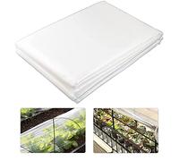 CYH 2M x 3M Telo Protettivo per Serra Polietilene, Telo Serra Trasparente, Extra Spessa Pellicola Protezione Plastica Trasparente per Serra, Giardino, Ristrutturazione, Architettura 125Mu / 500G