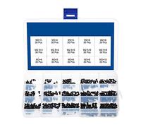CYH 450 Pezzi Viti a Testa Piatta, Set di Viti per Computer Portatile M2 M3 M2.5, Viti per HDD M.2 SSD, per Riparazione PC Universale, Nero con Scatola