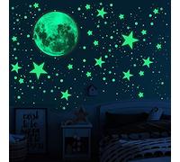 CYH 563 pezzi stelle fosforescenti adesivi murali, luna e stelle adesivi luminosi, stelle fluorescenti autoadesive, ideali per soffitto, cameretta dei bambini, decorazione da parete