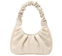 CYHTWSDJ alla moda per le donne carino Hobo Tote borsa mini frizione con cerniera, Beige