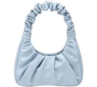 CYHTWSDJ alla moda per le donne carino Hobo Tote borsa mini frizione con cerniera, Blu