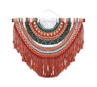 CYHTYM Macrame Da Parete Arazzo da parete fatto a mano in stile Boho, per ingresso, comodino, decorazione murale per le feste.(60x50cm/23.6x19.7in)