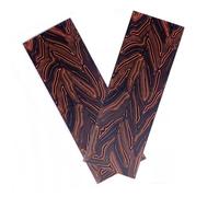 CYHTYM Manico Di Coltello Blocco materiale per manico coltello G10 in 2 pezzi - Opzioni modello Damasco in 5 colori per opere d'arte intaglio fai-da-te(Orange,130X45X8MM)