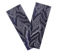 CYHTYM Manico Di Coltello Blocco materiale per manico coltello G10 in 2 pezzi - Opzioni modello Damasco in 5 colori per opere d'arte intaglio fai-da-te(Black,130X45X8MM)