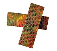 CYHTYM Manico Di Coltello Materiale grezzo con manico per coltello con struttura a nido d'ape colorata, gli appassionati d'arte scolpiscono pannelli decorativi(120X40X30MM)