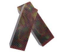 CYHTYM Manico Di Coltello Materiale vuoto con manico per coltello da intaglio fatto a mano fai-da-te. Struttura in resina colorata a nido d'ape, 120x40x30mm(Multi-colored,4pcs)