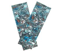 CYHTYM Manico Di Coltello Materiale vuoto in scala con manico in resina, coltello pieghevole con opere d'arte decorativa intagliata a mano fai-da-te, trama pavone(120x40x8mm)