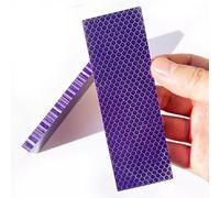 CYHTYM Manico Di Coltello Materiale vuoto per bilance con manico di coltello, intaglio e decorazione di struttura a nido d'ape viola con utensili da taglio(2pcs,120X40X30MM)