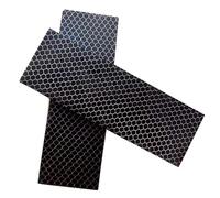 CYHTYM Manico Di Coltello Set di 2 pezzi di materiale in resina con scaglie per manico di coltello, struttura a nido d'ape, utilizzata per intagliare opere d'arte decorative(120X40X30MM)