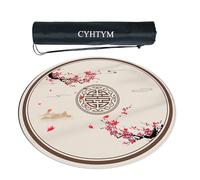 CYHTYM Nuovo tappetino circolare per Mahjong in stile cinese, adatto per tavoli da pranzo, tavoli da Mahjong automatici(80CM/31.5")