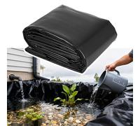CYHTYM Telo per Laghetto Fodera Stagno Nero 16 Mil, Membrana Giardino Impermeabile Resistente, Utilizzato per L'acquacoltura E La Prevenzione della Infiltrazione dei Fiumi(4X30M/13X98.4FT)