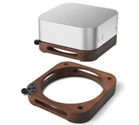 Cyiecweu Supporto da tavolo in legno per Mac mini M4/M4 Pro, senza fori, comodo accesso all'interruttore di alimentazione, adatto per uffici, appartamenti e studi
