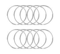 CYIOU 10 Pezzi 55mm Anelli per Tende Anelli Rilegatura Fogli Mobili Anelli Metallo per Raccoglitori Fogli Sfusi Quaderno Portachiavi Quaderno Artigianato Album Scrapbooking