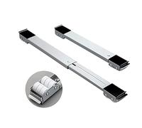 CYJAZNHH Base for lavatrice regolabile multifunzionale con 24 ruote - Supporto for frigorifero resistente for lavatrici, asciugatrici e lavastoviglie - Supporta fino a 300 kg, argento(Silver)