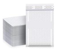 CYJAZNHH Buste Postali Imbottite In Polietilene Bianche, Formati Multipli, 10/30/50/100 Pezzi(50pcs,11x15cm)