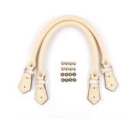 CYJAZNHH Cinghia di ricambio for borsa in vera pelle, 40 cm, multicolore, confezione da 2(Natural)