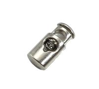 CYJAZNHH Fermacordoni, Lucchetti for Cavo con Ginocchiera A Molla in Metallo 20 Pezzi Multicolore 2,5x1,1 Cm Foro da 4 Mm(Silver)