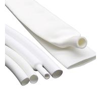 CYJAZNHH Guaina Termorestringente In PE Bianco Con Rapporto Di Restringimento 3:1 Con Adesivo 1 Metro 4,8-39 Mm(Diameter:15.4mm)