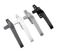 CYJAZNHH Maniglia for finestra in lega di zinco con pulsante di blocco universale, confezione da 1 multicolore, sinistra e destra(Schwarz,Left 1pcs)