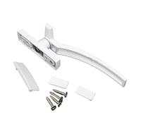CYJAZNHH Maniglia for porta finestra a battente in lega di alluminio con pulsante di blocco, sostituzione sinistra/destra for legno in plastica UPVC(Left)