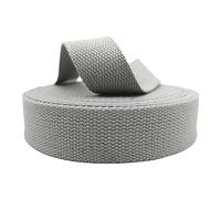 CYJAZNHH Nastro per fettuccia, Cinghia for tappezzeria in Misto Cotone Multicolore, Diverse Misure, Rotolo da 9 Metri(Grijs,25 mm)