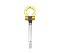 CYJAZNHH Occhio di Traino Gancio di Traino, Gancio di Traino da Corsa in Alluminio imbullonato Pieghevole for Auto Anteriore e Posteriore Multicolore(Gold)