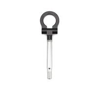CYJAZNHH Occhio di Traino Gancio di Traino, Gancio di Traino da Corsa in Alluminio imbullonato Pieghevole for Auto Anteriore e Posteriore Multicolore(Schwarz)