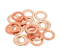 CYJAZNHH Rondella piatta in rame M8, confezione da 20, diametro esterno 16-20 mm, spessore 1,5-2 mm(M8x20x2mm)