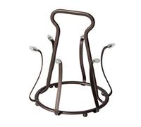 CYJAZNHH Scolapiatti in metallo for 6 tazze e tazze, marrone, diverse misure(Round)