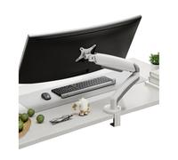 CYJAZNHH Supporto da scrivania for monitor singolo regolabile for 32 pollici 4,4-19,8 libbre VESA morsetto passacavo multicolore(White)